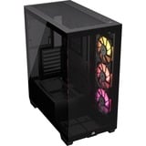 Corsair iCUE LINK 3500X RGB midi tower behuizing Zwart | 2x USB-A | 1x USB-C | RGB | Tempered Glass