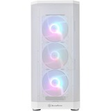 SilverStone FARA 514X midi tower behuizing Wit | 2x USB-A | 1x USB-C | RGB | Tempered Glass