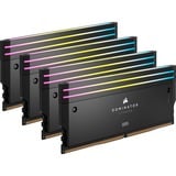 Corsair 96 GB DDR5-6000 Quad-Kit werkgeheugen Zwart, CMP96GX5M4B6000C30, Dominator Titanium RGB, XMP