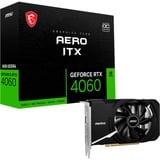 MSI GeForce RTX 4060 AERO ITX 8G OC grafische kaart DLSS 3, 3x DisplayPort, 1x HDMI 2.1