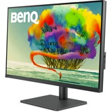 BenQ PD3205U 32" 4K UHD monitor Donkergrijs, HDMI, DisplayPort, 3x USB-A 3.2 (5 Gbit/s), 2x USB-B, USB-C 3.2 (5 Gbit/s)