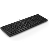 HP 125 toetsenbord met kabel Zwart, EU lay-out (QWERTY), Plunger