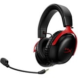 HyperX Cloud III Wireless over-ear gaming headset Zwart/rood, Pc, PlayStation 4, PlayStation 5