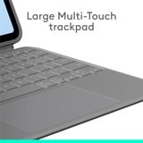 Logitech Combo Touch iPad Air 11" (M2), iPad Air (4e en 5e generatie - 2020, 2022) Keyboard Case, toetsenbord Zwart, US-International