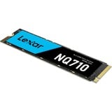 Lexar NQ710, 500 GB SSD Zwart/blauw, PCIe 4.0 x4, NVMe 1.4, M.2 2280