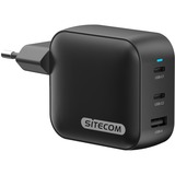 Sitecom 100W GaN Power Delivery Wall Charger Zwart