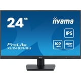 iiyama ProLite XU2493HSU-B7 24" monitor Zwart (mat), 100 Hz, HDMI, DisplayPort, USB, Audio, Adaptive Sync