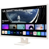 LG Smart 32SR50F-W 31.5" monitor Wit, 2x HDMI, USB-A, WiFi, Bluetooth, Sound