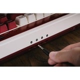 8BitDo Famicom Bundel, gaming toetsenbord Beig/rood, US lay-out, Kailh Box White, USB / 2,4 GHz / Bluetooth