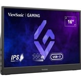 ViewSonic VX1654 draagbare gaming monitor 16"  Zwart, 1x Micro-HDMI, USB-C, sound, 144 Hz