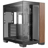 Antec C8 Wood midi tower behuizing Zwart/houtkleur | 2x USB-A | 1x USB-C | Tempered Glass