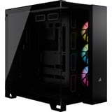 Corsair iCUE LINK 6500X RGB midi tower behuizing Zwart | 4x USB-A | 1x USB-C | RGB | Window