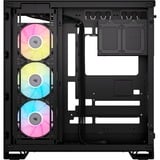 Corsair iCUE LINK 6500X RGB midi tower behuizing Zwart | 4x USB-A | 1x USB-C | RGB | Window