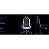 Vertagear SL3800 gamestoel Zwart/wit, ContourMax Lumbar, VertaAir, Hygennx