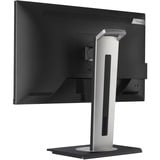 ViewSonic VG2448A-2 24" monitor Zwart (mat)/zilver, 1x HDMI, 1x DisplayPort, USB-C, USB-A, sound, 100Hz