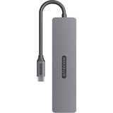 Sitecom 7-in-1 USB-C Power Delivery Multiport dockingstation Grijs