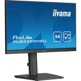 iiyama ProLite XUB2293HSU-B7 21.5" monitor Zwart, 100 Hz, HDMI, DisplayPort, Audio, USB