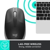 Logitech M190 Full-size wireless mouse Grijs, 1000 dpi