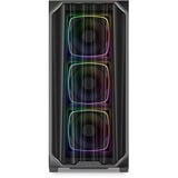 Sharkoon AK5M RGB midi tower behuizing Zwart | 2x USB-A | 1x USB-C | RGB | Tempered Glass