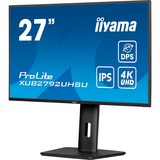 iiyama ProLite XUB2792UHSU-B6 27" 4K UHD monitor Zwart (mat), HDMI x1 (v.2.0) DisplayPort x1 (v.1.2) USBAudio