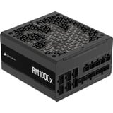 Corsair RM1000x (2024), 1000 Watt voeding  Zwart, 1x 12VHPWR, 3x PCIe, kabelmanagement