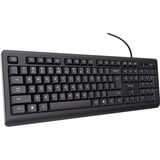 Trust Wired Keyboard, toetsenbord Zwart, US lay-out