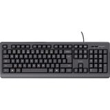 Trust Wired Keyboard, toetsenbord Zwart, US lay-out