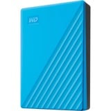 WD My Passport 6 TB externe harde schijf Azuurblauw, Micro-USB-B 3.2 Gen 1