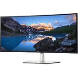 Dell UltraSharp U3425WE 34.1" Curved UltraWide monitor Zilver/zwart, 120 Hz, HDMI, DisplayPort, USB, Thunderbolt, Audio