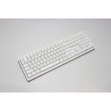 Ducky Zero 6108 Pure White, gaming toetsenbord Wit, US lay-out, Cherry MX2A Speed Silver, RGB leds, Double-shot PBT, hot swap, 2.4GHz | Bluetooth | USB-C