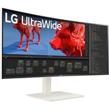 LG UltraWide 38WR85QC-W 37.5" Curved monitor Wit, 2x HDMI, 1x DisplayPort, USB-A, USB-C, 144Hz, RJ45