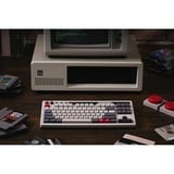 8BitDo Retro Mechanical Keyboard N Edition, gaming toetsenbord Grijs/donkerrood, US lay-out, Kailh Box White, TKL, Bluetooth Low Energy, Wireless 2.4G, USB