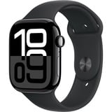 Apple Watch Series 10 smartwatch Hoogglans zwart, Aluminium, 46 mm, sportbandje zwart M/L