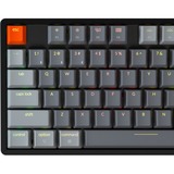 Keychron K8-F1, toetsenbord Grijs/grijs, US lay-out, RGB leds, TKL, ABS keycaps, Bluetooth