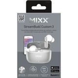 MIXX StreamBuds Custom 3 True Wireless Earbuds  headset Zilver