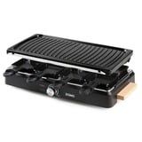 Domo Raclette-grill DO9261G gourmetstel Zwart/houtkleur