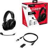 HyperX Cloud III Wireless over-ear gaming headset Zwart, Pc, PlayStation 4, PlayStation 5