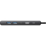 Sitecom 6-in-1 USB-C Power Delivery Gen 2 Multiport dockingstation Grijs