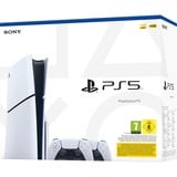 Sony PlayStation 5 (Slim) + Twee DualSense draadloze controllers spelconsole Wit/zwart