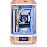 Thermaltake The Tower 300 - Peach Fuzz mini tower behuizing Perzik | 3x USB-A | Tempered Glass