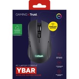 Trust GXT 923  Ybar Wireless Gaming Mouse Zwart, RGB, 7200 dpi