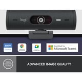 Logitech Brio 500 Full HD Webcam Zwart, 1080p/30fps, 720p/60fps