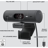 Logitech Brio 500 Full HD Webcam Zwart, 1080p/30fps, 720p/60fps