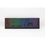 Ducky Zero 6108 Classic Black, gaming toetsenbord Zwart/wit, US lay-out, Cherry MX2A Brown, RGB leds, Double-shot PBT, hot swap, 2.4GHz | Bluetooth | USB-C