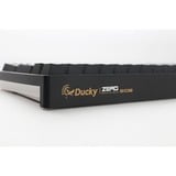 Ducky Zero 6108 Classic Black, gaming toetsenbord Zwart/wit, US lay-out, Cherry MX2A Brown, RGB leds, Double-shot PBT, hot swap, 2.4GHz | Bluetooth | USB-C