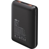 goobay Power Bank Compact 20.000 mAh  powerbank Zwart, 20 Ah, 1x USB-A, 1x USB-C, Power Delivery, Quick Charge