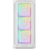 Sharkoon Sharkoon AK5 RGB White   ATX midi tower behuizing Wit | 2x USB-A | 1x USB-C | RGB | Window