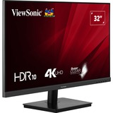 ViewSonic VA3208-4K-HD 31.5" monitor Zwart (mat), 2x HDMI, 1x DisplayPort