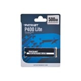 Patriot P400 Lite 500 GB SSD Zwart/wit, PCIe 4.0 x4, NVMe 1.4, M.2 2280