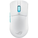 ASUS ROG Harpe Ace Aim Lab Edition gaming muis Wit, 100 - 36.000 dpi, USB 2.0, 2,4 GHz, Bluetooth, RGB-leds